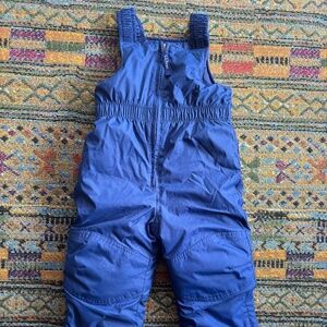 LL Bean Toddlers' Cold Buster Snow Bibs - Blue Snow Pants 3T